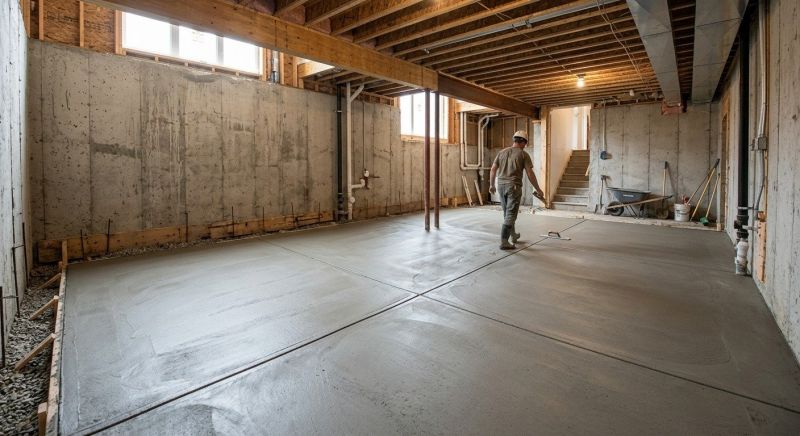 Basement Concrete Installation in Starr, SC