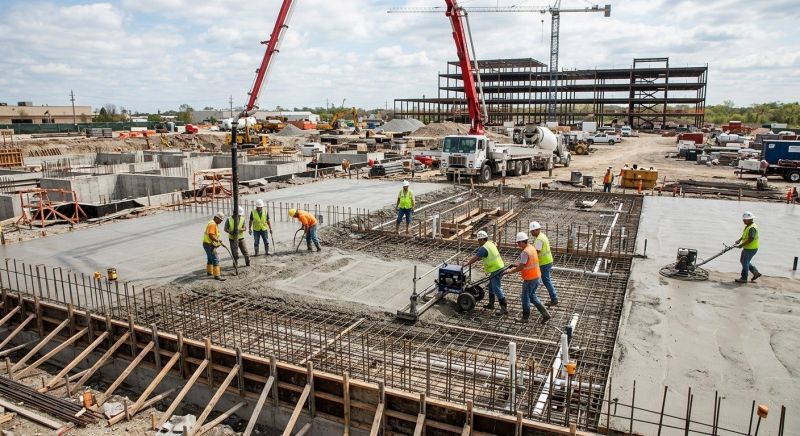 Commercial Slab Construction in Anderson, SC