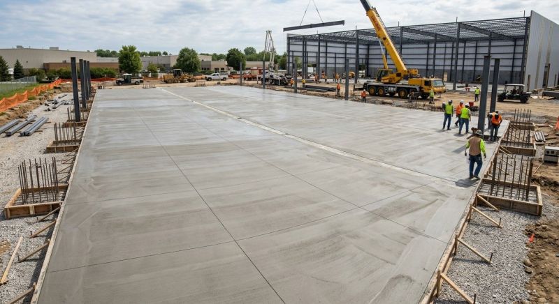 Commercial Slab Installation in Fair Play, SC