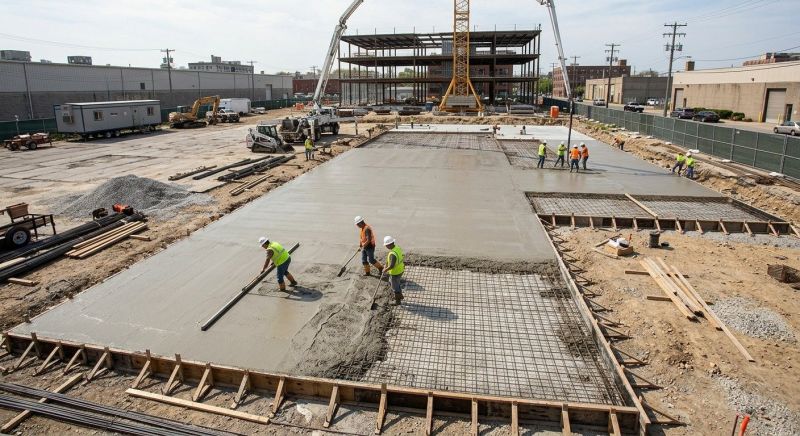 Commercial Slab Installation in Fair Play, SC